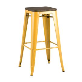 Стул барный TOLIX WOOD желтый | Интернет магазин мебели и декора LifeDekor