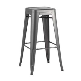 Стул барный TOLIX серебристый матовый | Интернет магазин мебели и декора LifeDekor