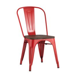 Стул TOLIX WOOD красный глянцевый | Интернет магазин мебели и декора LifeDekor