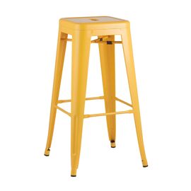 Стул барный TOLIX желтый глянцевый | Интернет магазин мебели и декора LifeDekor