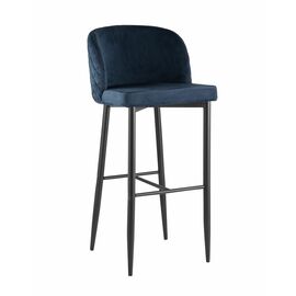 Стул барный Оскар велюр сине-зеленый | Интернет магазин мебели и декора LifeDekor