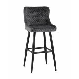 Стул барный Ститч велюр серый | Интернет магазин мебели и декора LifeDekor