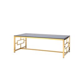 Журнальный стол 120*60 БРУКЛИН золото стекло smoke | Интернет магазин мебели и декора LifeDekor