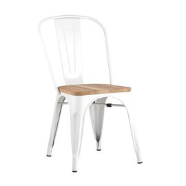 Стул TOLIX WOOD белый глянцевый | Интернет магазин мебели и декора LifeDekor