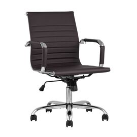 Кресло офисное TopChairs City S коричневое | Интернет магазин мебели и декора LifeDekor