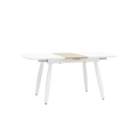 Стол обеденный Чикаго раскладной 120-160*90 белый | Интернет магазин мебели и декора LifeDekor