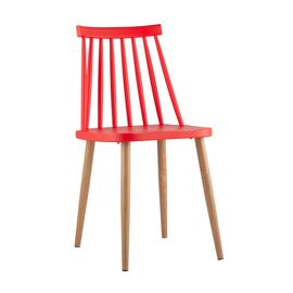 Стул Морган пластиковый красный | Интернет магазин мебели и декора LifeDekor