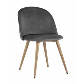 Стул Лион велюр с ромбами серый | Интернет магазин мебели и декора LifeDekor