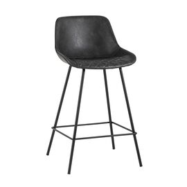 Стул полубарный TEXAS экокожа серый | Интернет магазин мебели и декора LifeDekor