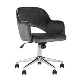 Кресло компьютерное Кларк велюр серый | Интернет магазин мебели и декора LifeDekor