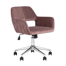 Кресло офисное Ross велюр розовый | Интернет магазин мебели и декора LifeDekor