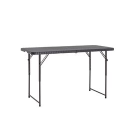 Стол складной чемодан пластиковый Кейт 120 коричневый | Интернет магазин мебели и декора LifeDekor