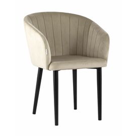 Стул с подлокотниками Нейтон велюр бежевый | Интернет магазин мебели и декора LifeDekor