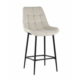 Стул полубарный Флекс велюр бежевый | Интернет магазин мебели и декора LifeDekor