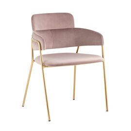 Стул Полин велюр розовый | Интернет магазин мебели и декора LifeDekor