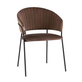 Стул Бруно велюр коричневый | Интернет магазин мебели и декора LifeDekor