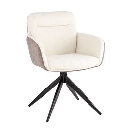 Стул обеденный Waldo молочный c бежевой экокожей | Интернет магазин мебели и декора LifeDekor