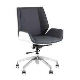 Кресло офисное TopChairs Crown SN серо-голубой | Интернет магазин мебели и декора LifeDekor