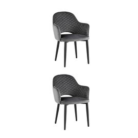 Стул Венера диамант NEW, велюр серый NP (набор 2 шт) | Интернет магазин мебели и декора LifeDekor