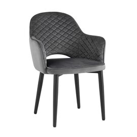 Стул Венера диамант NEW, велюр серый NP | Интернет магазин мебели и декора LifeDekor