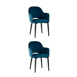 Стул Венера NEW, велюр сине-зеленый NP (набор 2шт) | Интернет магазин мебели и декора LifeDekor
