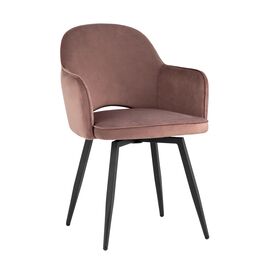 Стул Венера вращающийся, велюр пыльно-розовый NP | Интернет магазин мебели и декора LifeDekor