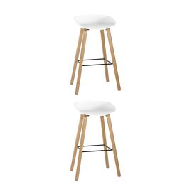 Стул барный LIBRA БЕЛЫЙ 2 шт | Интернет магазин мебели и декора LifeDekor