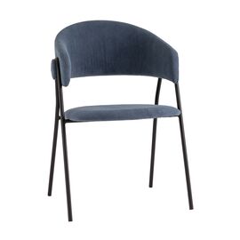 Стул Колин NEW вельвет пыльно-синий | Интернет магазин мебели и декора LifeDekor
