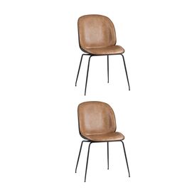 Стул Beetle PU бежевый 2 шт | Интернет магазин мебели и декора LifeDekor