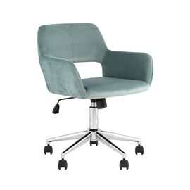 Кресло офисное ROSS велюр серо-зеленый | Интернет магазин мебели и декора LifeDekor
