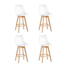 Стул барный FRANKFURT белый 4 шт | Интернет магазин мебели и декора LifeDekor