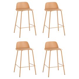 Стул полубарный Mist, желтый 4 шт | Интернет магазин мебели и декора LifeDekor