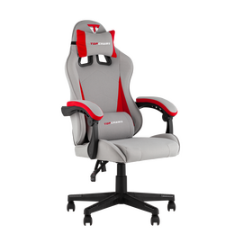 Кресло спортивное TopChairs Phantom ткань серо-красный | Интернет магазин мебели и декора LifeDekor