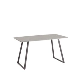 Стол обеденный Vermont 140*80 см  керамика темная ножки серые | Интернет магазин мебели и декора LifeDekor