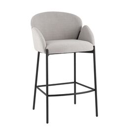 Стул барный Melia светло-серый | Интернет магазин мебели и декора LifeDekor