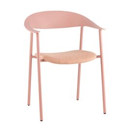 Стул Eila с подушкой пластик розовый | Интернет магазин мебели и декора LifeDekor