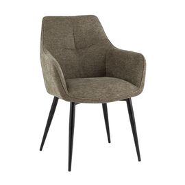 Стул обеденный Lynet рогожка серо-зеленый | Интернет магазин мебели и декора LifeDekor