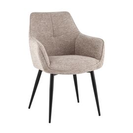 Стул обеденный Lynet рогожка светло-коричневый | Интернет магазин мебели и декора LifeDekor