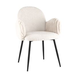 Стул обеденный Wave Stripes букле светло-серый | Интернет магазин мебели и декора LifeDekor