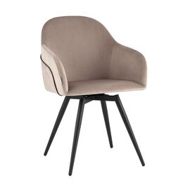 Стул вращающийся Новел New велюр серо-коричневый | Интернет магазин мебели и декора LifeDekor