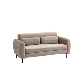 Диван-кровать прямой Барнаби велюр серый | Интернет магазин мебели и декора LifeDekor