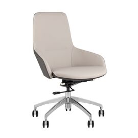 Кресло офисное TopChairs Soulo светло-серый, серый | Интернет магазин мебели и декора LifeDekor