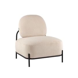 Кресло Стоун велюр рельефный молочный | Интернет магазин мебели и декора LifeDekor