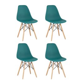 Стул Eames Style DSW темно-бирюзовый x4 (разборный каркас) | Интернет магазин мебели и декора LifeDekor