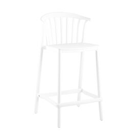 Стул полубарный Campo пластик белый | Интернет магазин мебели и декора LifeDekor
