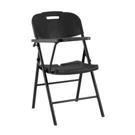 Стул складной банкетный со столиком черный | Интернет магазин мебели и декора LifeDekor