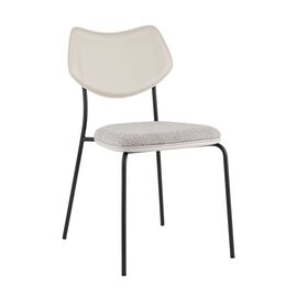 Стул обеденный Casey серый с серой экокожей | Интернет магазин мебели и декора LifeDekor