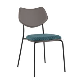 Стул обеденный Casey темно-бирюзовый с серой экокожей | Интернет магазин мебели и декора LifeDekor