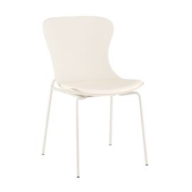 Стул Shaya с подушкой пластик молочный | Интернет магазин мебели и декора LifeDekor