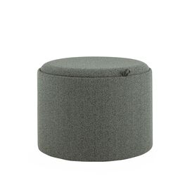 Пуф с ящиком Хюгге L букле темно-серый | Интернет магазин мебели и декора LifeDekor